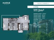 Satılır 4 otaqlı yeni tikili 117.2 m², Zığ q., photo 2 from 8