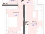 Satılır 1 otaqlı yeni tikili 57.1 m², 7-ci mikrorayon q., photo 4 from 7