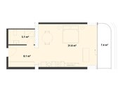 Satılır 1 otaqlı yeni tikili 60.4 m², Nardaran q., photo 7 from 7