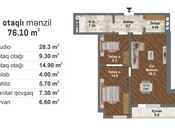 Продаётся 3-комн. новостройка 76.1 м², пос. Мамедли, photo 2 from 5