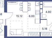 Продаётся 1-комн. новостройка 43.1 м², пос. Нардаран, photo 7 from 7