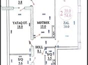 Продаётся 2-комн. новостройка 74 м², м. Нариман Нариманов, photo 5 from 5