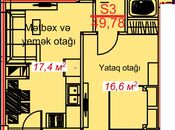 Satılır 1 otaqlı yeni tikili 49.7 m², photo 6 from 6