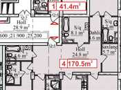4-комн. новостройка - Насиминский  р. - 170 м²