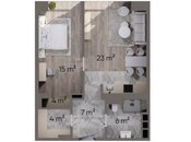 Продаётся 2-комн. новостройка 67.1 м², пос. Нардаран, photo 5 from 5