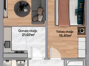 Satılır 2 otaqlı yeni tikili 55 m², photo 4 from 7