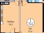 Satılır 1 otaqlı yeni tikili 77 m², Nəsimi r., photo 7 from 7