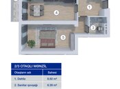 Продаётся 2-комн. новостройка 106.9 м², м. Кероглу, photo 3 from 8