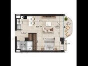 Продаётся 1-комн. новостройка 57.9 м², пос. Нардаран, photo 8 from 8