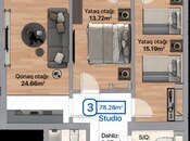 Satılır 3 otaqlı yeni tikili 78.3 m², photo 3 from 8