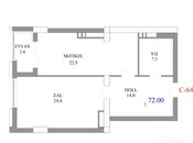 Satılır 2 otaqlı yeni tikili 72 m², Nizami m., photo 5 from 5