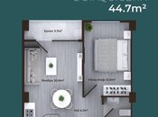 Satılır 2 otaqlı yeni tikili 44.7 m², Zığ q., photo 2 from 4