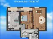 Satılır 2 otaqlı yeni tikili 76.9 m², Həzi Aslanov m., photo 2 from 8