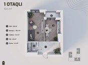 Satılır 1 otaqlı yeni tikili 53.4 m², Nəriman Nərimanov m., photo 2 from 8