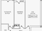 Продаётся 2-комн. новостройка 98.5 м², пос. Бакиханова, photo 4 from 4