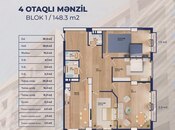 Satılır 4 otaqlı yeni tikili 148.3 m², 28 May m., photo 2 from 8