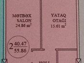 Satılır 2 otaqlı yeni tikili 56 m², Saray q., photo 6 from 6