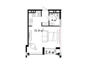 Satılır 1 otaqlı yeni tikili 45.9 m², Nardaran q., photo 6 from 6