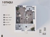 Продаётся 2-комн. новостройка 54 м², м. Улдуз, photo 2 from 6