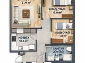 Satılır 2 otaqlı yeni tikili 76.5 m², Şah İsmayıl Xətai m., photo 8 from 8