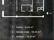 Satılır 2 otaqlı yeni tikili 65 m², Yasamal r., photo 2 from 8