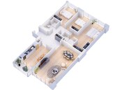 Продаётся 4-комн. новостройка 130 м², м. Бакмил, photo 5 from 8