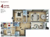 Продаётся 4-комн. новостройка 221.4 м², м. Ичеришехер, photo 5 from 8