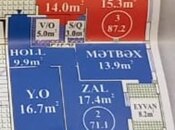 Продаётся 2-комн. новостройка 72 м², м. Гянджлик, photo 4 from 4