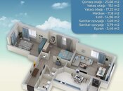 Satılır 3 otaqlı yeni tikili 100 m², 20 Yanvar m., photo 3 from 8