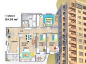 Satılır 4 otaqlı yeni tikili 164 m², Nəsimi r., photo 6 from 8