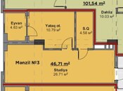 Satılır 2 otaqlı yeni tikili 48 m², Nizami m., photo 5 from 5