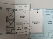 1 otaqlı yeni tikili - Həzi Aslanov q. - 44 m²