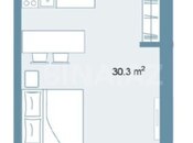 1 otaqlı yeni tikili - Sea Breeze q. - 56.8 m²