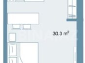 1 otaqlı yeni tikili - Sea Breeze q. - 56.8 m²