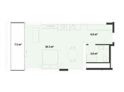 Satılır 1 otaqlı yeni tikili 57.7 m², Nardaran q., photo 6 from 6