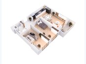 3-комн. новостройка - м. Автовокзал - 75.4 м²