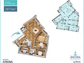 5 otaqlı yeni tikili - Ağ şəhər q. - 247 m²