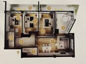 4 otaqlı yeni tikili - Biləcəri q. - 166.5 m²