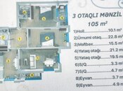 Satılır 3 otaqlı yeni tikili 106 m², Şah İsmayıl Xətai m., photo 7 from 7