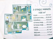 Продаётся 3-комн. новостройка 106 м², м. Шах Исмаил Хатаи, photo 2 from 8