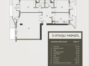 3 otaqlı yeni tikili - Ağ şəhər q. - 136.1 m²
