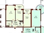 Продаётся 2-комн. новостройка 78 м², м. Иншаатчылар, photo 7 from 8
