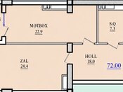 Продаётся 2-комн. новостройка 72 м², м. Низами, photo 5 from 7