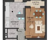1 otaqlı yeni tikili - Həzi Aslanov m. - 55 m²