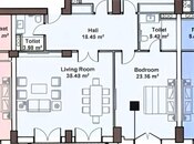 3 otaqlı yeni tikili - Ağ şəhər q. - 134.4 m²