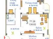 Продаётся 3-комн. новостройка 137 м², м. Иншаатчылар, photo 5 from 8
