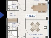 2 otaqlı yeni tikili - Nardaran q. - 146.8 m²