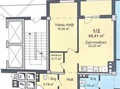 Satılır 2 otaqlı yeni tikili 68.4 m², Qara Qarayev m., photo 5 from 5