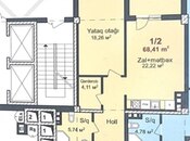 Продаётся 2-комн. новостройка 70 м², м. Кара Караев, photo 4 from 4
