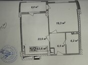 Satılır 1 otaqlı yeni tikili 64 m², Qara Qarayev m., photo 3 from 8